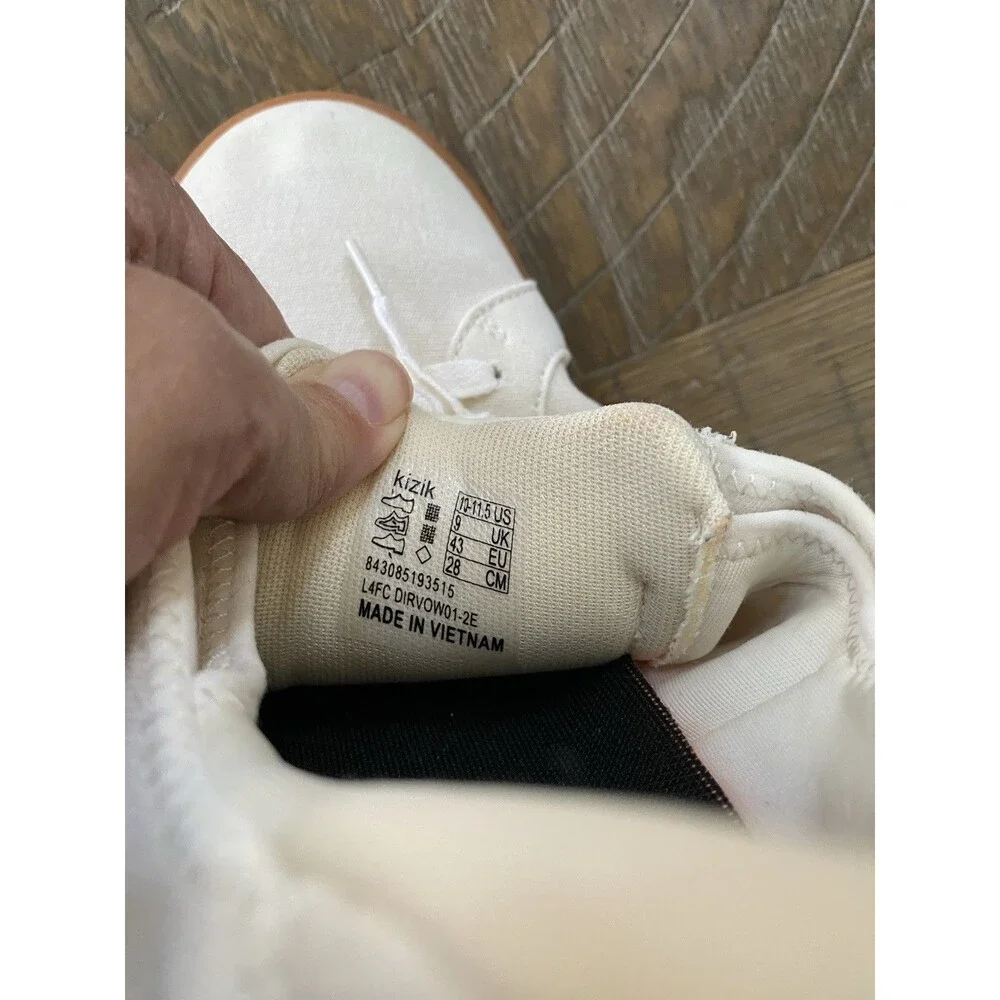 Kizik Irvine Canvas Hands-Free Sneakers – Cream/Gum – Men’s 10 / Women’s 11.5